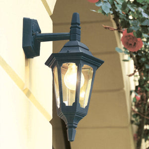 Elstead Lighting Outdoor Wall Light from the Parish Mini range. Parish Mini 1 Light Down Wall Lantern  Product Code = PRM2-BLACK