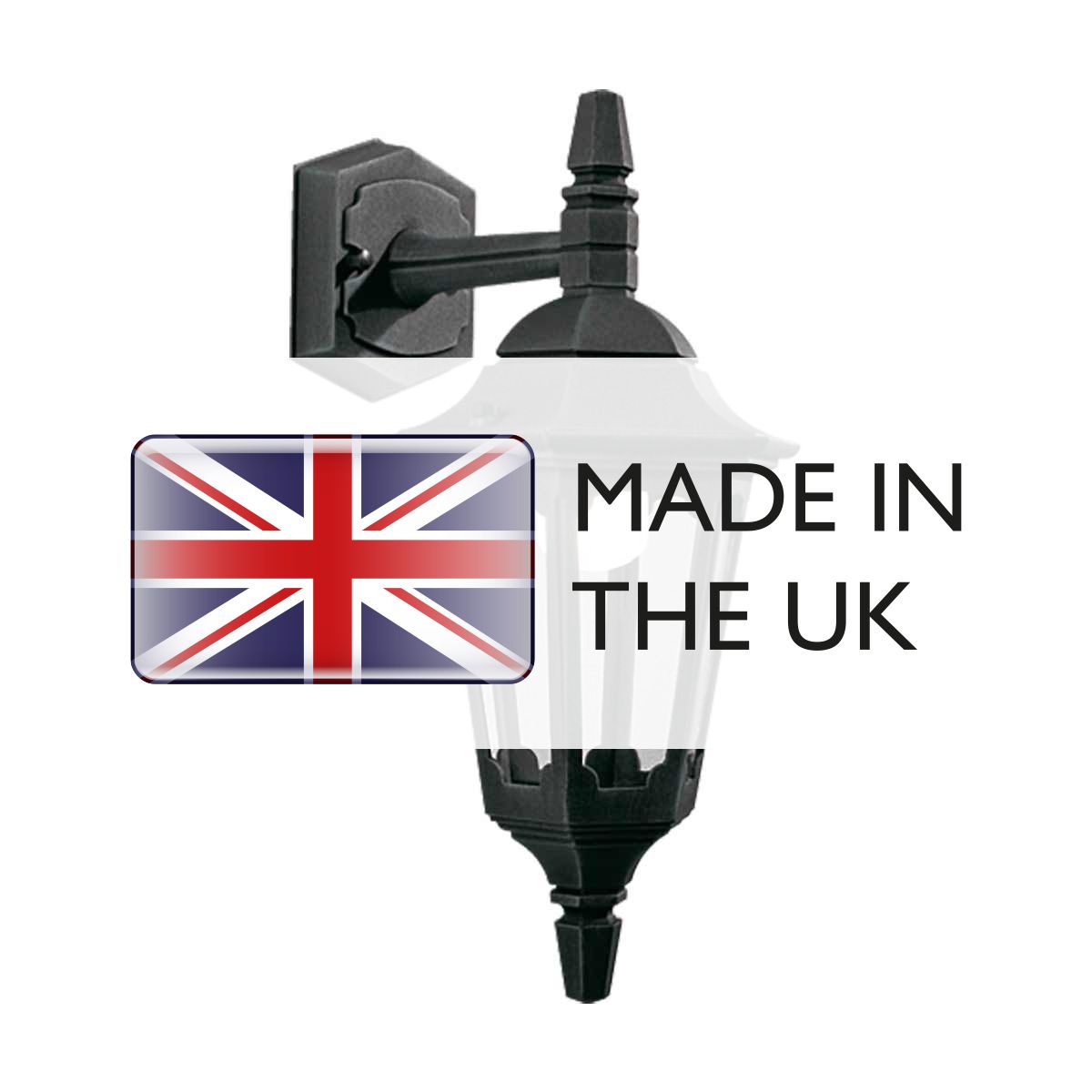 Elstead Lighting Outdoor Wall Light from the Parish Mini range. Parish Mini 1 Light Down Wall Lantern – SKU PRM2-BLACK