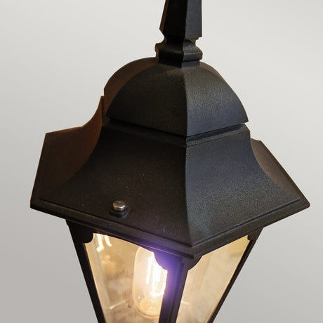 Elstead Lighting Pedestal Lantern from the Parish Mini range. Parish Mini 1 Light Pedestal Lantern  Product Code = PRM4-BLACK