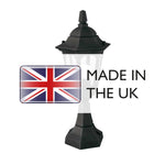 Elstead Lighting Pedestal Lantern from the Parish Mini range. Parish Mini 1 Light Pedestal Lantern – SKU PRM4-BLACK