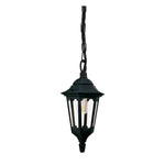 Elstead Lighting Outdoor Hanging from the Parish Mini range. Parish Mini 1 Light Chain Lantern Product Code = PRM9-BLACK