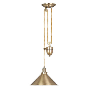 Elstead Lighting Pendant from the Provence range. Provence 1 Light Rise and Fall Pendant Product Code = PV-P-AGB