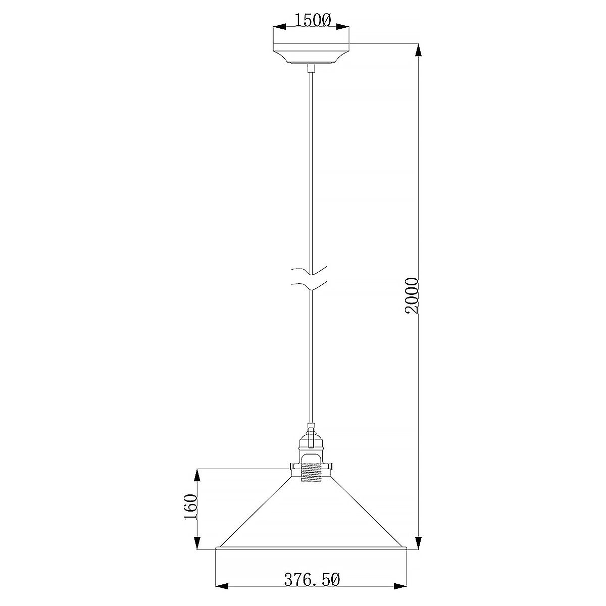Elstead Lighting Pendant from the Provence range. Provence 1 Light Pendant – SKU PV-SP-AB