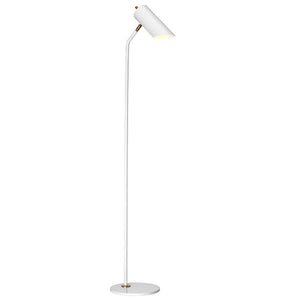 Elstead Lighting Floor Lamp from the Quinto range. Quinto 1 Light Floor Lamp - White Aged Brass Product Code = QUINTO-FL-WAB