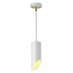 Elstead Lighting Pendant from the Quinto range. Quinto 1 Light Pendant - White Aged Brass Product Code = QUINTO1P-WAB