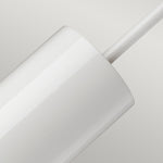 Elstead Lighting Pendant from the Quinto range. Quinto 1 Light Pendant - White Aged Brass Product Code = QUINTO1P-WAB