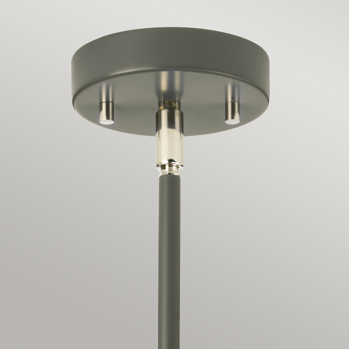 Elstead Lighting Chandelier from the Quinto range. Quinto 3 Light Chandelier - Dark Grey Polished Nickel Product Code = QUINTO3-GPN