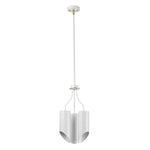Elstead Lighting Chandelier from the Quinto range. Quinto 3 Light Chandelier - White Aged Brass Product Code = QUINTO3-WAB