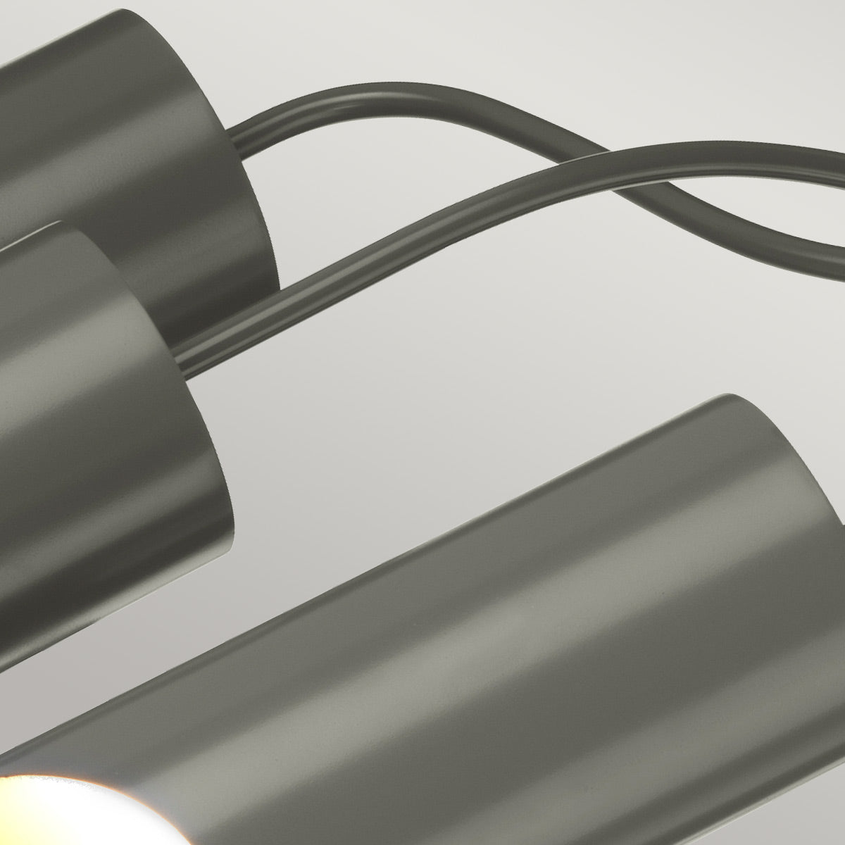 Elstead Lighting Chandelier from the Quinto range. Quinto 6 Light Chandelier - Dark Grey Polished Nickel Product Code = QUINTO6-GPN