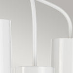 Elstead Lighting Chandelier from the Quinto range. Quinto 6 Light Chandelier - White Aged Brass Product Code = QUINTO6-WAB