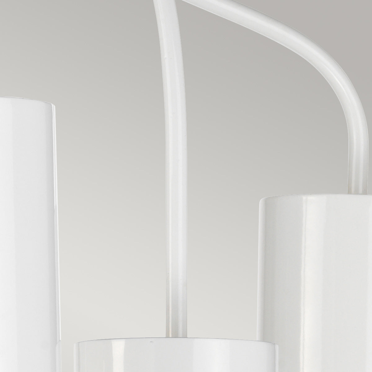 Elstead Lighting Chandelier from the Quinto range. Quinto 6 Light Chandelier - White Aged Brass Product Code = QUINTO6-WAB