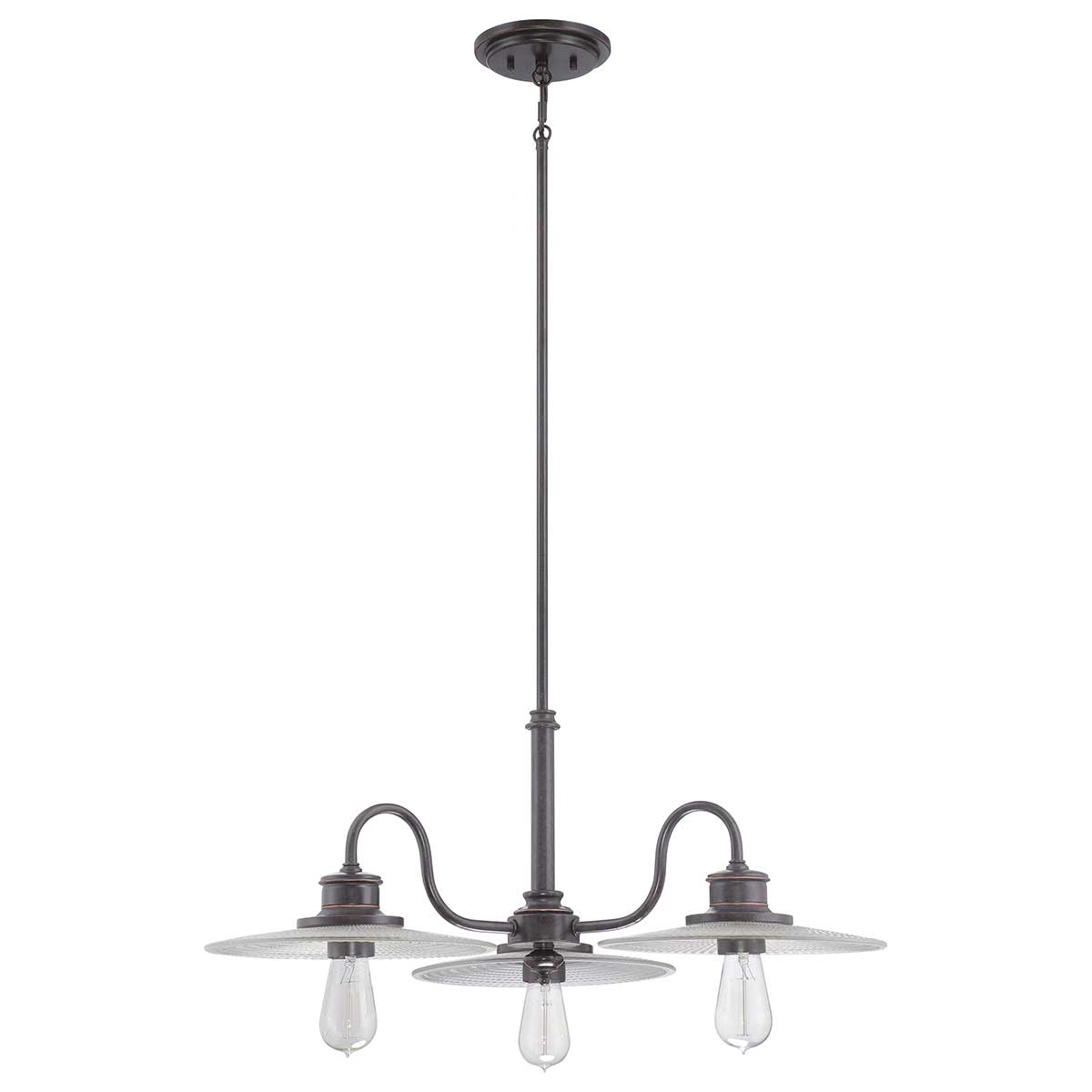 Quoizel Chandelier from the Admiral range. Admiral 3 Light Chandelier Product Code = QZ-ADMIRAL-3P-IB