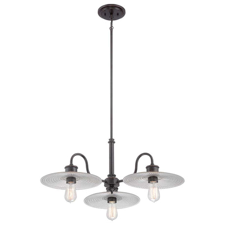 Quoizel Chandelier from the Admiral range. Admiral 3 Light Chandelier Product Code = QZ-ADMIRAL-3P-IB