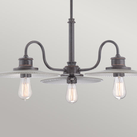 Quoizel Chandelier from the Admiral range. Admiral 3 Light Chandelier Product Code = QZ-ADMIRAL-3P-IB
