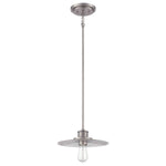 Quoizel Pendant from the Admiral range. Admiral 1 Light Mini Pendant - Nickel Product Code = QZ-ADMIRAL-P-AN