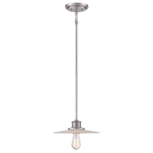Quoizel Pendant from the Admiral range. Admiral 1 Light Mini Pendant - Nickel Product Code = QZ-ADMIRAL-P-AN