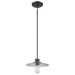 Quoizel Pendant from the Admiral range. Admiral 1 Light Mini Pendant - Bronze Product Code = QZ-ADMIRAL-P-IB