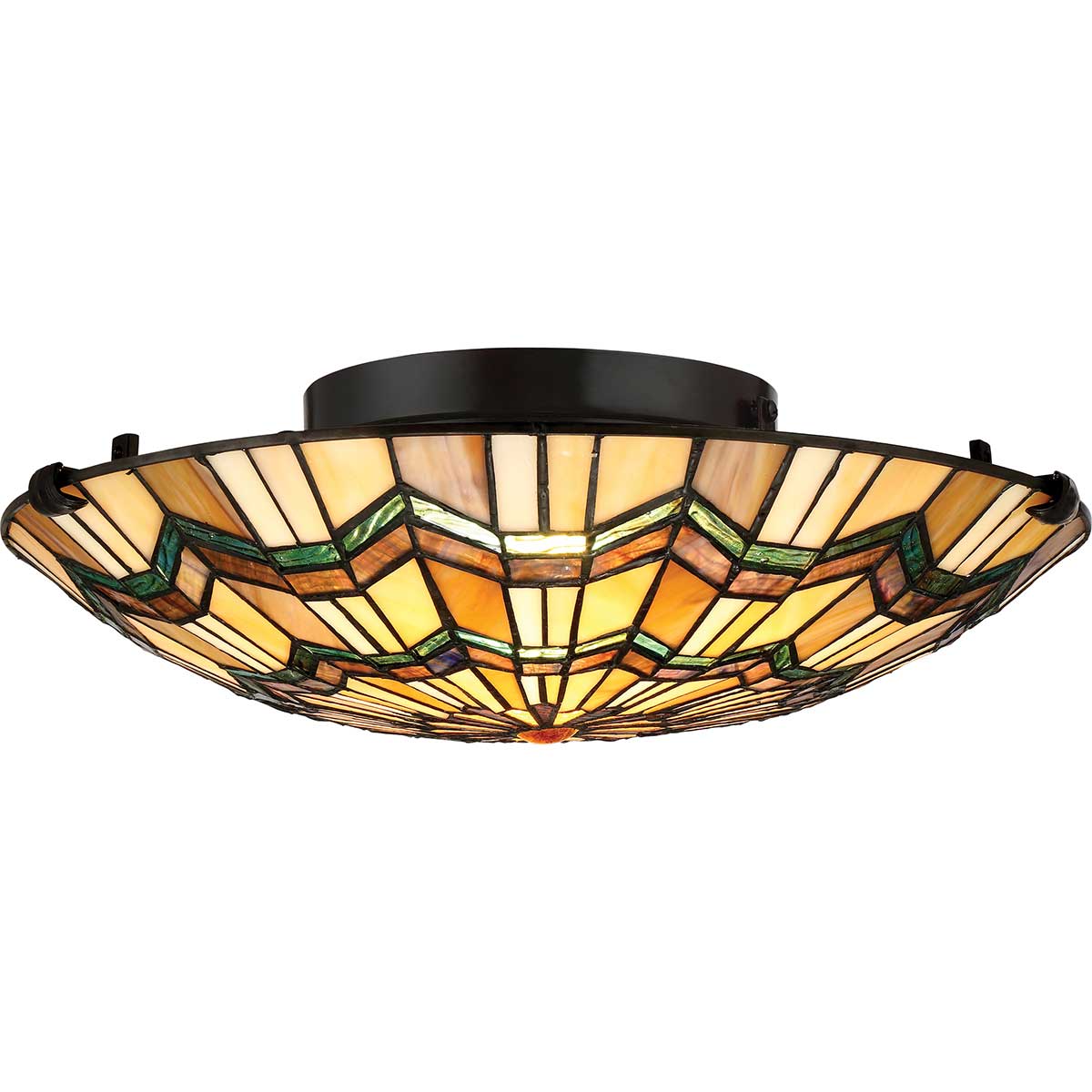 Quoizel Ceiling Flush from the Alcott range. Alcott 2 Light Flush Product Code = QZ-ALCOTT-F