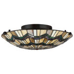Quoizel Ceiling Flush from the Alcott range. Alcott 2 Light Flush Product Code = QZ-ALCOTT-F