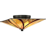 Quoizel Table Lamp from the Asheville range. Asheville 2 Light Flush Product Code = QZ-ASHEVILLE-F