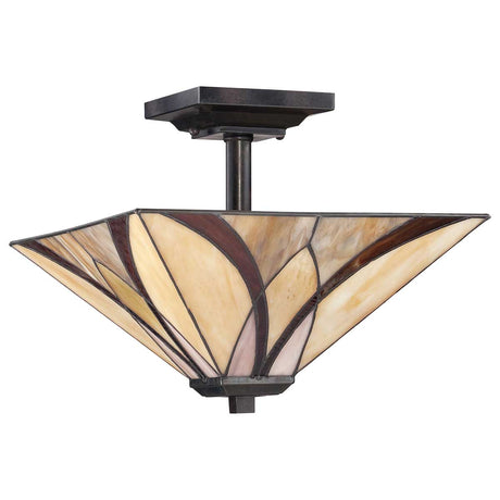 Quoizel Ceiling Semi-Flush from the Asheville range. Asheville 2 Light Semi-Flush Product Code = QZ-ASHEVILLE-SF