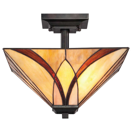 Quoizel Ceiling Semi-Flush from the Asheville range. Asheville 2 Light Semi-Flush Product Code = QZ-ASHEVILLE-SF