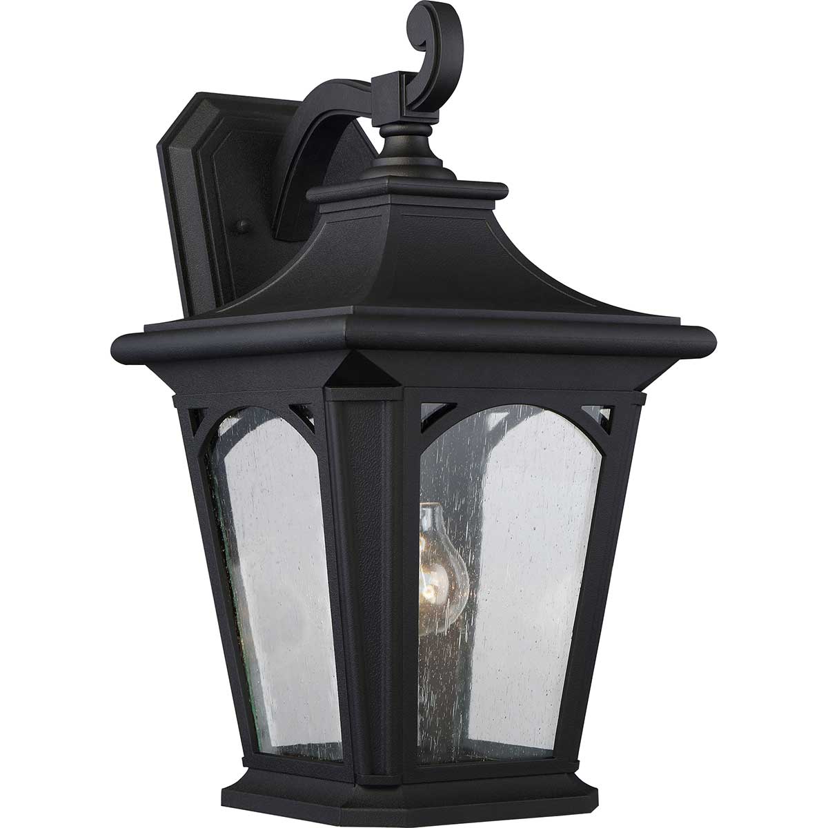 Quoizel Outdoor Wall Light from the Bedford range. Bedford 1 Light Large Wall Lantern Product Code = QZ-BEDFORD2-L