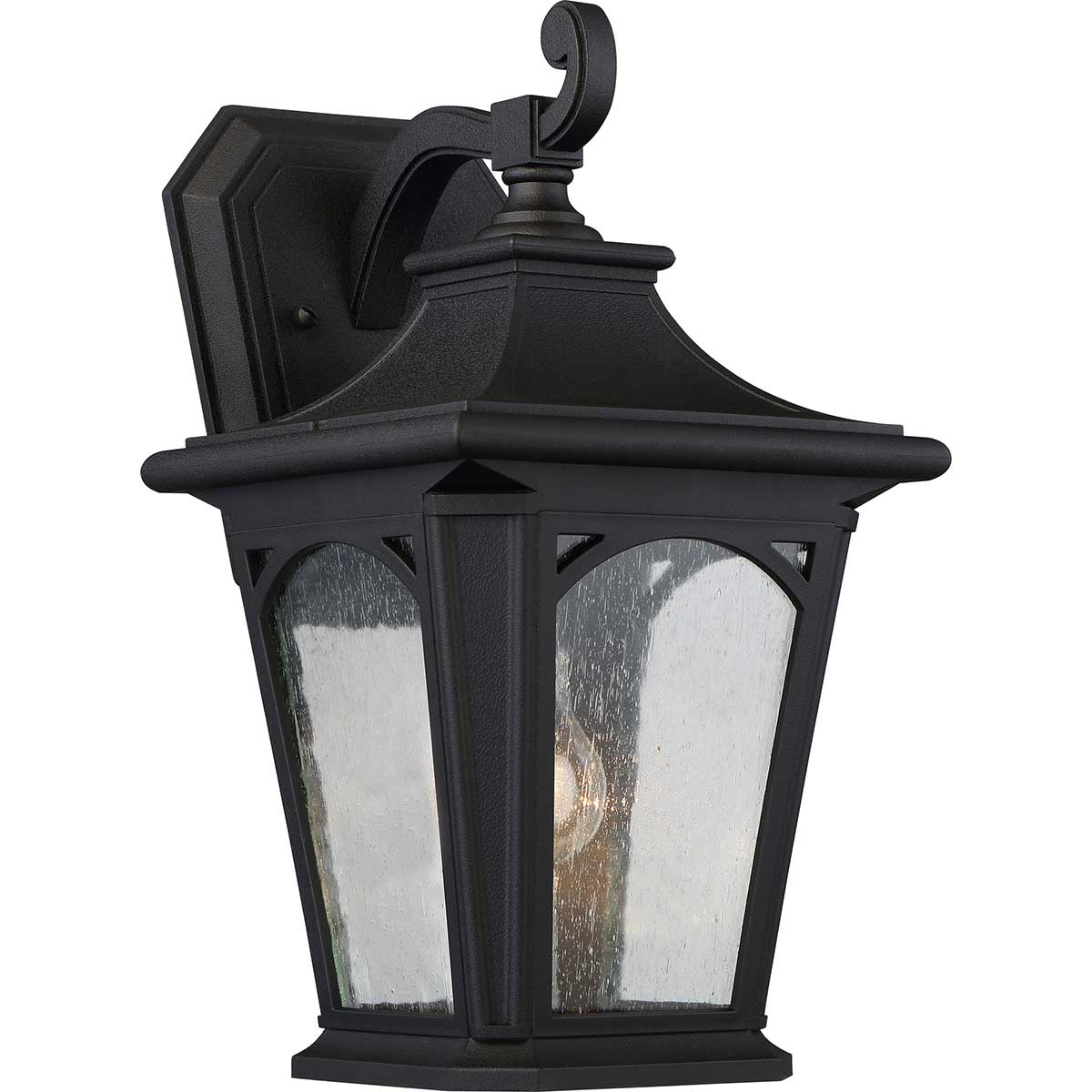 Quoizel Outdoor Wall Light from the Bedford range. Bedford 1 Light Medium Wall Lantern Product Code = QZ-BEDFORD2-M
