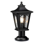 Quoizel Pedestal Lantern from the Bedford range. Bedford 1 Light Medium Pedestal Lantern Product Code = QZ-BEDFORD3-M