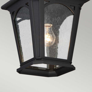 Quoizel Outdoor Hanging from the Bedford range. Bedford 1 Light Small Chain Lantern Product Code = QZ-BEDFORD8-S