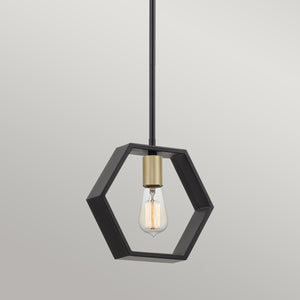 Quoizel Pendant from the Bismarck range. Bismarck 1 Light Mini Pendant Product Code = QZ-BISMARCK-MP-EK