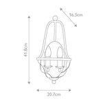 Quoizel Wall Light from the Bradbury range. Bradbury 2 Light Wall Light – SKU QZ-BRADBURY2-GK