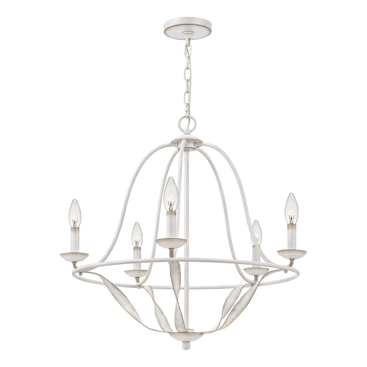Quoizel Chandelier from the Bradbury range. Bradbury 5 Light Chandelier Product Code = QZ-BRADBURY5-AWH