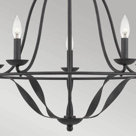 Quoizel Chandelier from the Bradbury range. Bradbury 5 Light Chandelier Product Code = QZ-BRADBURY5-GK