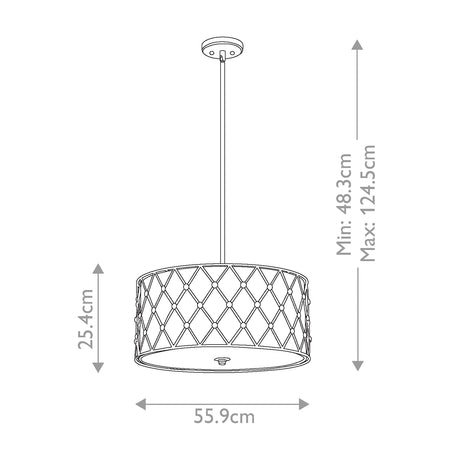 Quoizel Pendant from the Brown Lattice range. Brown Lattice 4 Light Large Pendant Product Code = QZ-BROWN-LATTICE-P-L