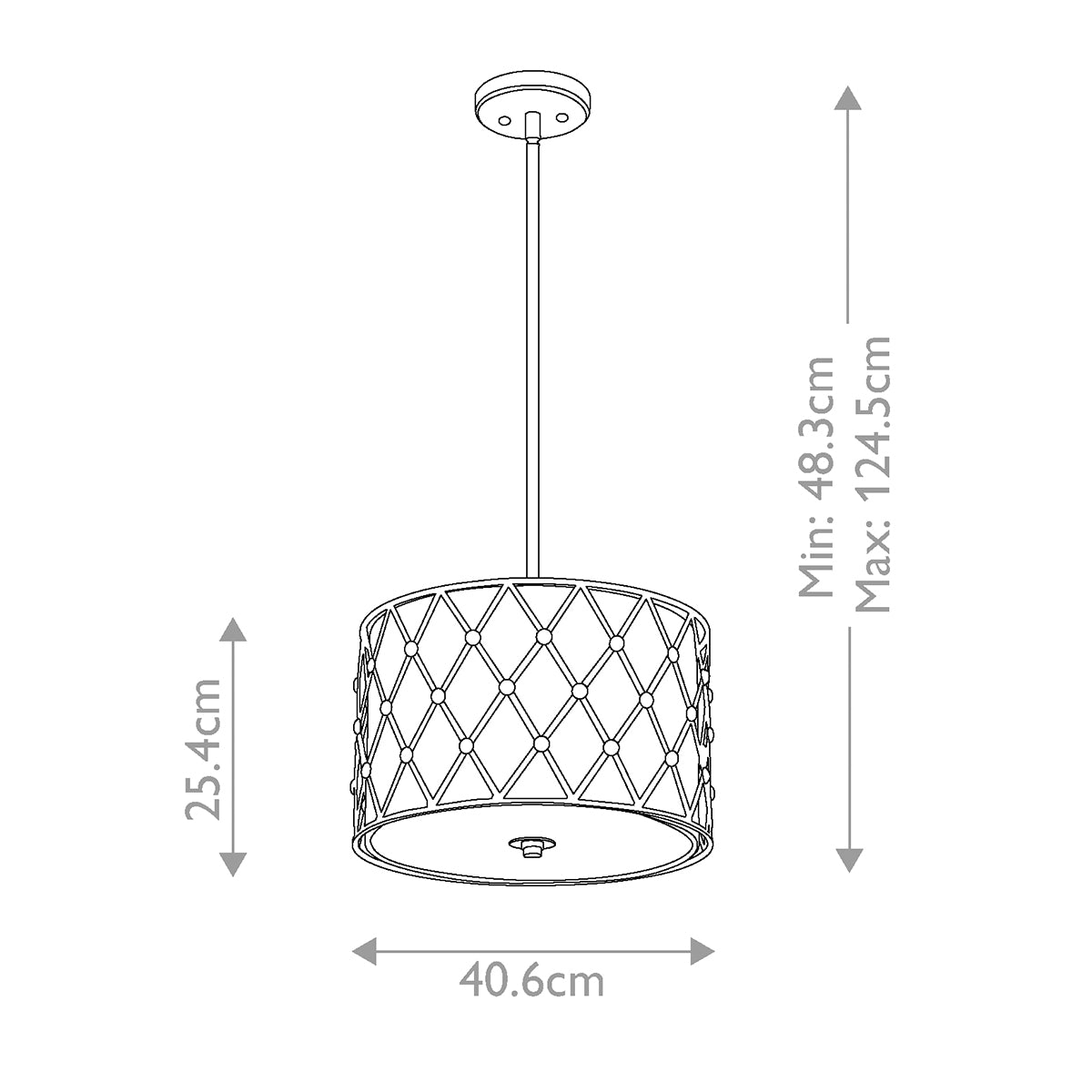 Quoizel Pendant from the Brown Lattice range. Brown Lattice 3 Light Medium Pendant Product Code = QZ-BROWN-LATTICE-P-M