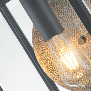 Quoizel Outdoor Wall Light from the Byron range. Byron 1 Light Large Wall Lantern Product Code = QZ-BYRON-L-GR
