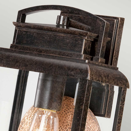 Quoizel Outdoor Wall Light from the Byron range. Byron 1 Light Medium Wall Lantern Product Code = QZ-BYRON-M