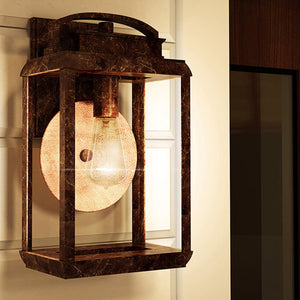 Quoizel Outdoor Wall Light from the Byron range. Byron 1 Light Medium Wall Lantern Product Code = QZ-BYRON-M