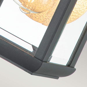 Quoizel Outdoor Wall Light from the Byron range. Byron 1 Light Small Wall Lantern Product Code = QZ-BYRON-S-GR