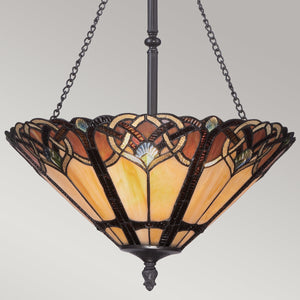 Quoizel Pendant from the Cambridge range. Cambridge 3 Light Pendant Product Code = QZ-CAMBRIDGE-P