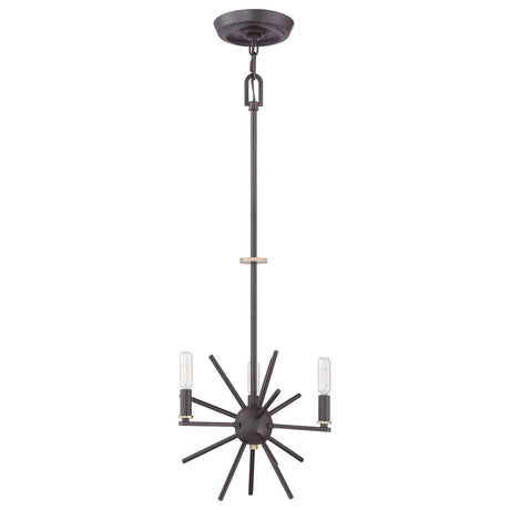 Quoizel Chandelier from the Carnegie range. Carnegie 3 Light Chandelier Product Code = QZ-CARNEGIE3