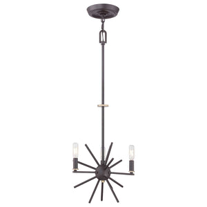 Quoizel Chandelier from the Carnegie range. Carnegie 3 Light Chandelier Product Code = QZ-CARNEGIE3