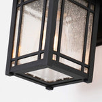 Quoizel Outdoor Wall Light from the Cedar Point range. Cedar Point 1 Light Wall Lantern - Small Product Code = QZ-CEDAR-POINT-S-BK