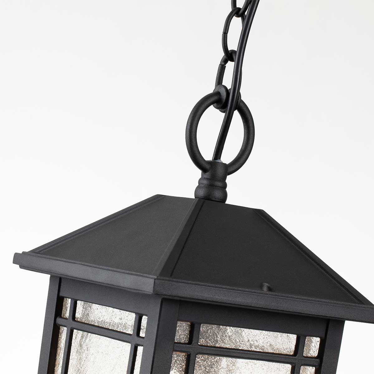 Quoizel Outdoor Hanging from the Cedar Point range. Cedar Point 1 Light Chain Lantern Product Code = QZ-CEDAR-POINT8-M-BK