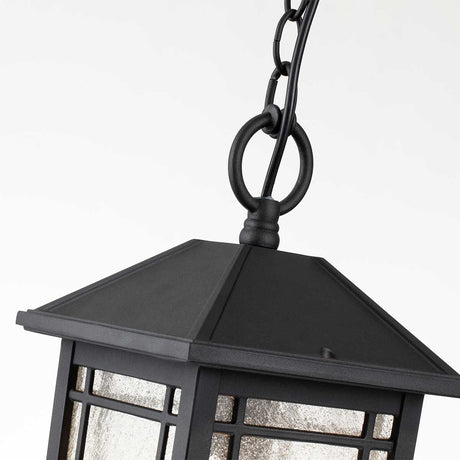 Quoizel Outdoor Hanging from the Cedar Point range. Cedar Point 1 Light Chain Lantern Product Code = QZ-CEDAR-POINT8-M-BK
