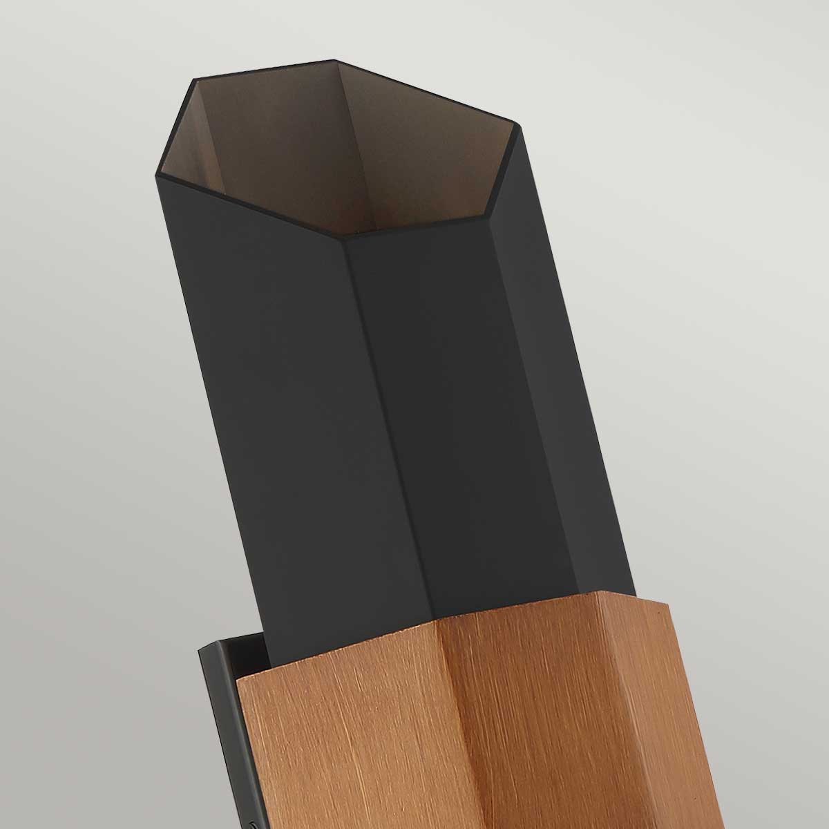 Quoizel Outdoor Wall Light from the Chasm range. Chasm LED Wall Lantern - Large Product Code = QZ-CHASM-L-BKW
