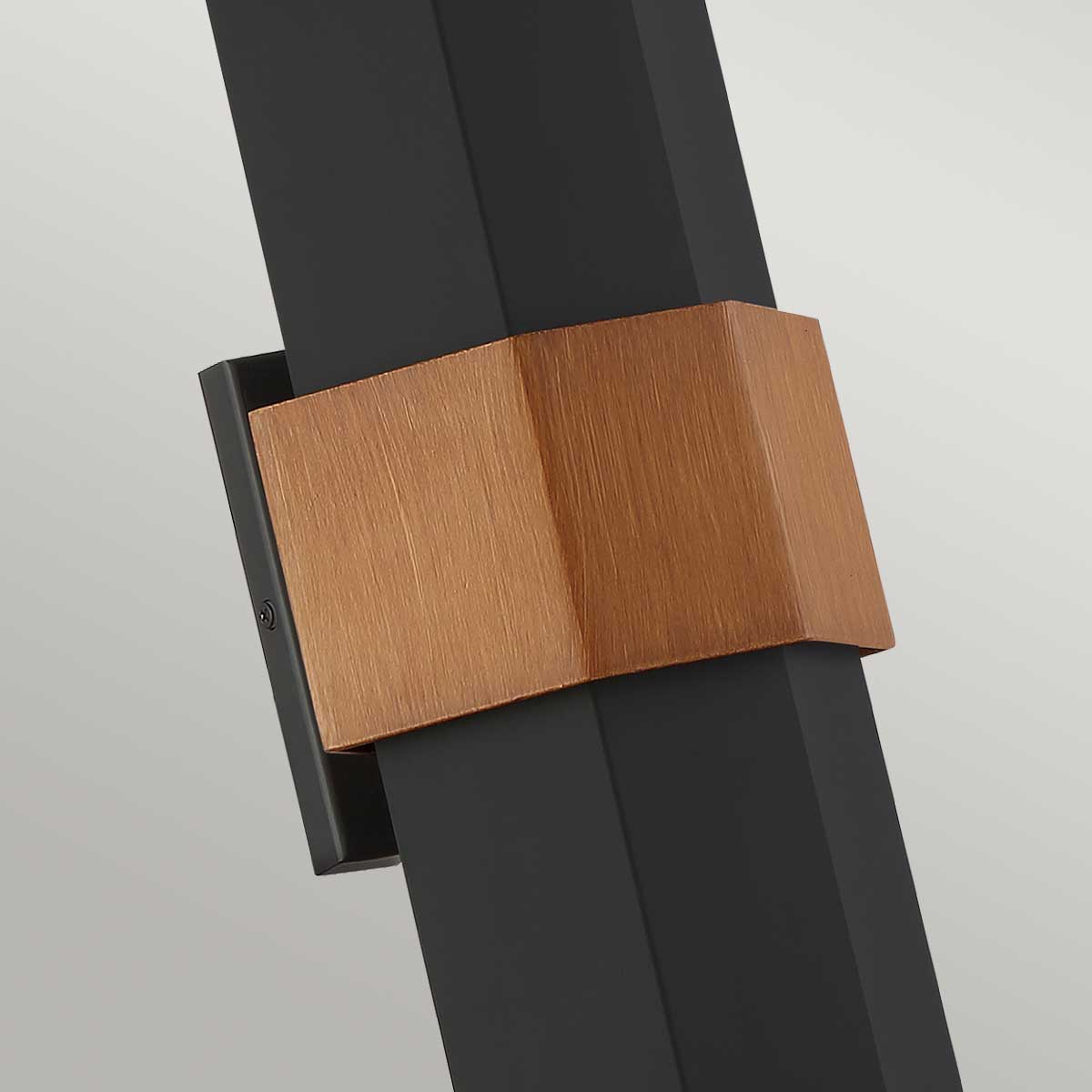 Quoizel Outdoor Wall Light from the Chasm range. Chasm LED Wall Lantern - Large Product Code = QZ-CHASM-L-BKW