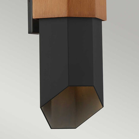 Quoizel Outdoor Wall Light from the Chasm range. Chasm LED Wall Lantern - Large Product Code = QZ-CHASM-L-BKW