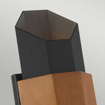 Quoizel Outdoor Wall Light from the Chasm range. Chasm LED Wall Lantern - Medium Product Code = QZ-CHASM-M-BKW